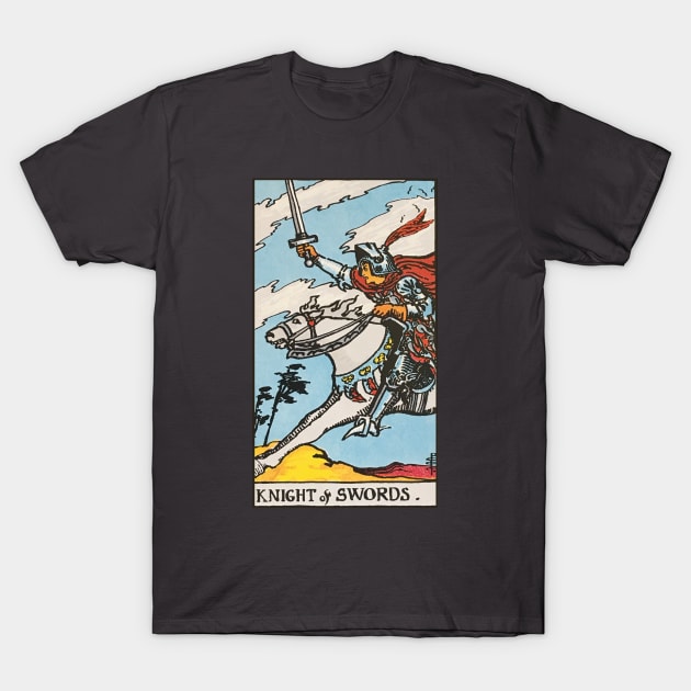 Knight of swords tarot card T-Shirt by Nate's World of Tees